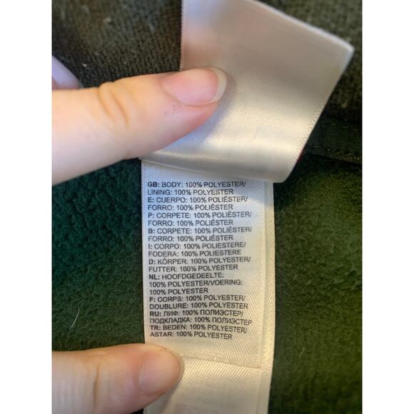 The North Face Men's Full Zip Fleece Jacket Long Sleeves Olive Green Size XXL - Picture 4 of 5